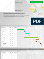 Notes For Using This Template: Powerpoint Gantt Chart With Dependencies