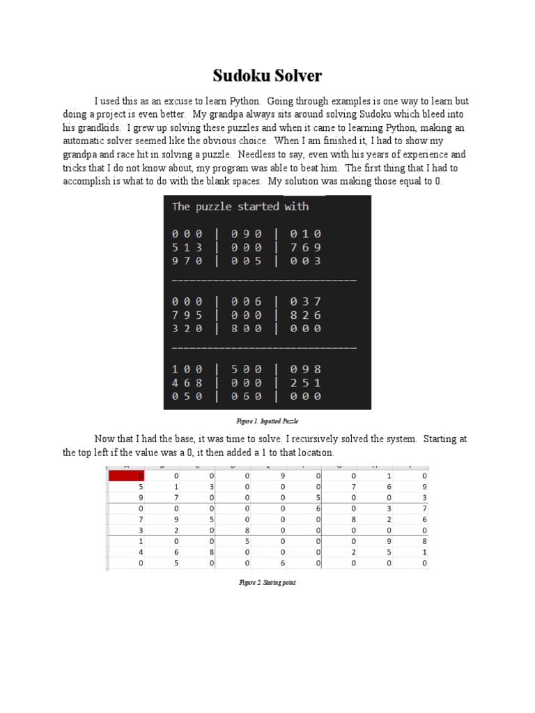 Sudoku Solver Report | PDF | Algorithms | Software Engineering