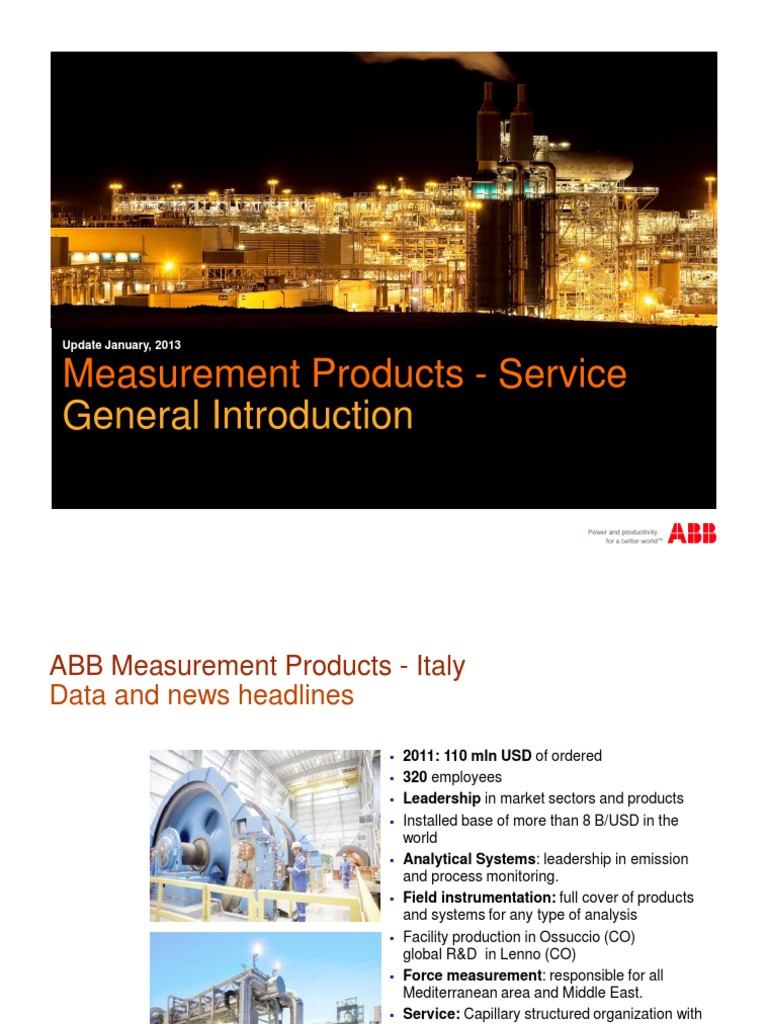 ABB Measurement Products Services Overview | PDF | Flow Measurement ...