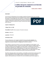 19 Apostando Por La Validez Del Pacto Comisorio en El Derecho de Garantía de Retención