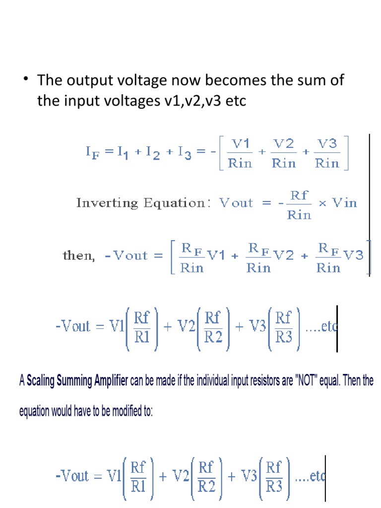 Scaling Summing Amplifier Benefits | PDF | Technology & Engineering
