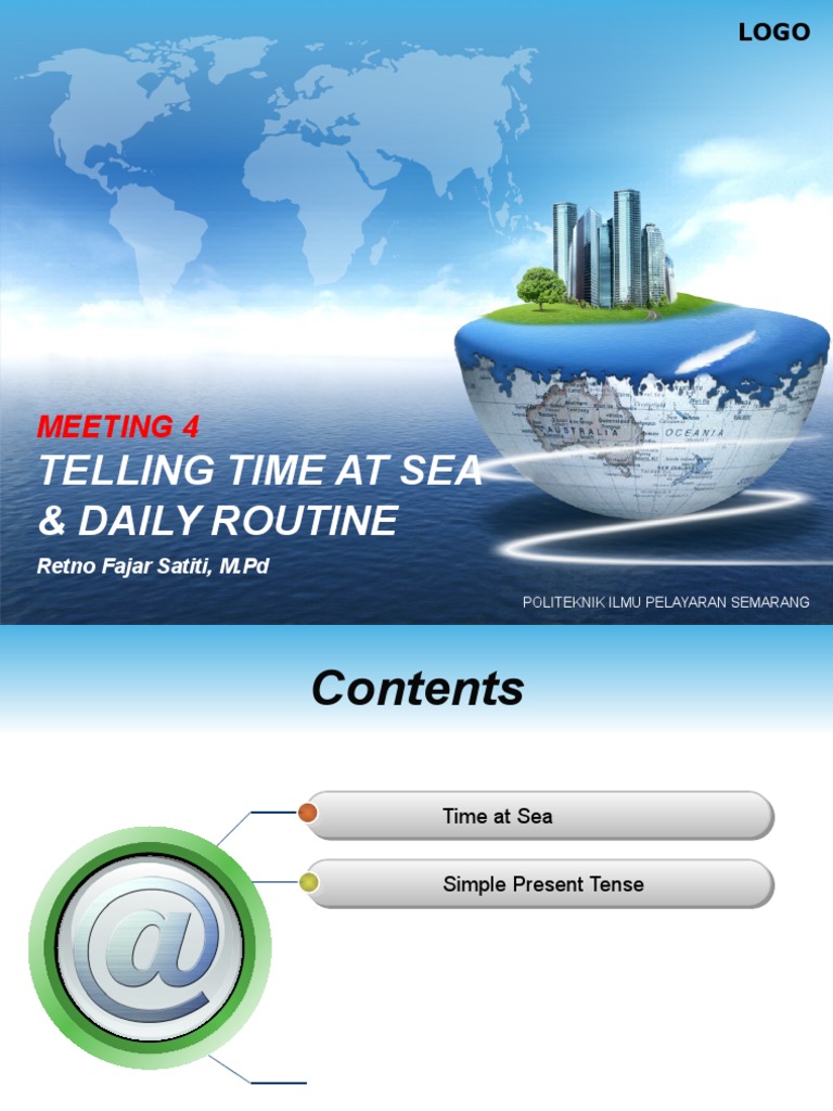 Meeting 4 Telling Time at Sea & Daily Routine Crews of A Ship | PDF ...