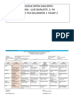 Produk RPPM Dan RPPH Nama: Lusi Nurlatif, S. PD Kelass Tk3 Kelompok 1 Tahap 2