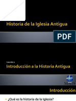 01 - Intro. Historia de La Iglesia Antigua