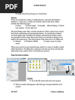 VB Form Design