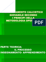 Il Calcio Giovanile Secondo I Principi Della Metodologia Operativa