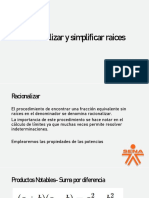 Racionalizar y Simplificar Raices Tema 3