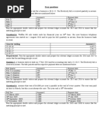 Accruals Questions - Further Questions