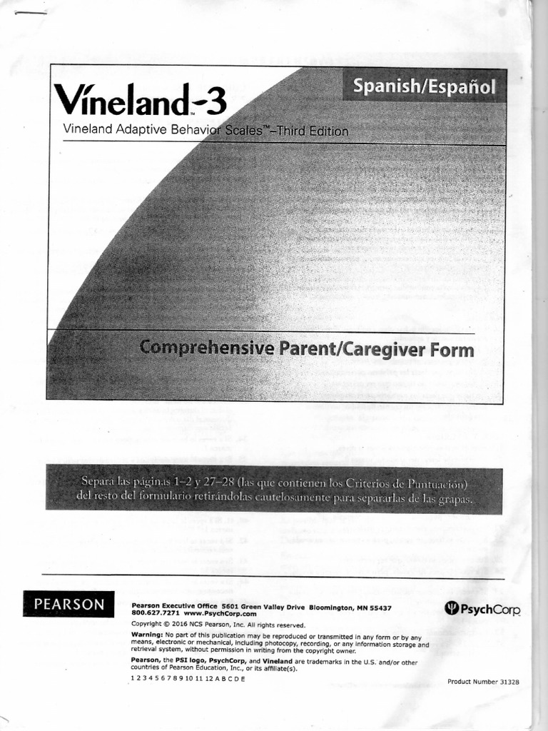 Protocolo Comprehensive Parent-Caregiver Form | PDF