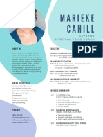 Marieke Cahill Curriculum Vitae October 2021