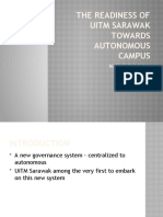 Slide-The Readiness of Uitm Sarawak Towards Autonomous Campus