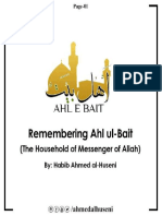 Tazkir e Ahle Bait Remembering Ahl Ul Bait (English)