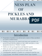 Business Plan OF Pickles and Murabbas