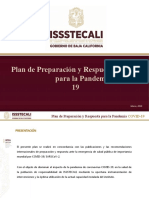 Issstecali Plan de Preparacion y Respuesta A La Pademia Covid19