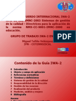 IWA2 Calidad en Instituciones Educativas