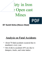 Safety in Iron Ore Open Cast Mines: BY Sumit Sinha (Mesco Steel)