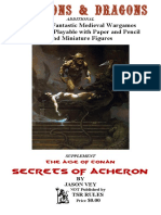 Secrets of Acheron: Rules For Fantastic Medieval Wargames Campaigns Playable With Paper and Pencil and Miniature Figures