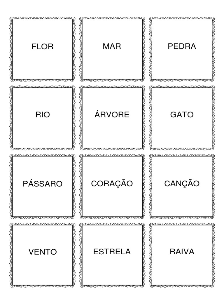 Cartas de Mímica para Imprimir | PDF
