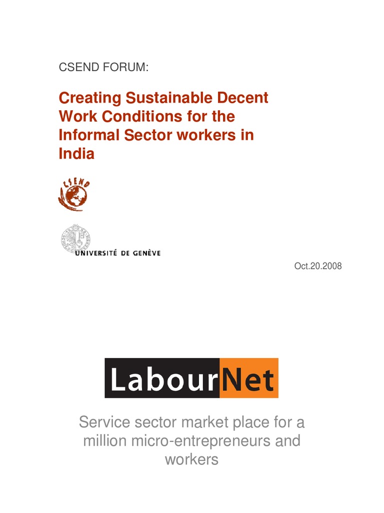 Empowering India's Informal Workforce | PDF | Workforce | Informal Sector