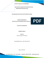 Gestão educacional: plano de trabalho para estágio de docência