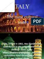 Italy: The Most Cultural State