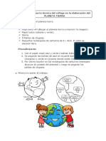 Hoy Aplicaremos La Técnica Del Collage en La Elaboración Del PLANETA TIERRA