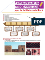 Línea de Tiempo de La Historia Del Perú Para Primer Grado de Primari