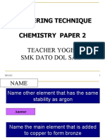 Answering Technique Chemistry Paper 2: Teacher Yoges SMK Dato Dol Said
