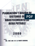 Planeacion y Diseño de Sistemas de Abastecimiento de Agua Potable