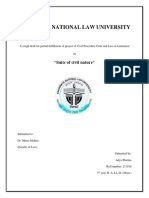 Chanakya National LAW University: "Suits of Civil Nature"