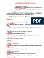 Cele Mai Sanatoase 100 de Alimente. New Document Microsoft Word