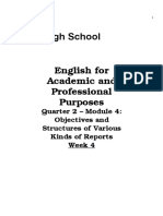 Senior High School: English For Academic and Professional Purposes