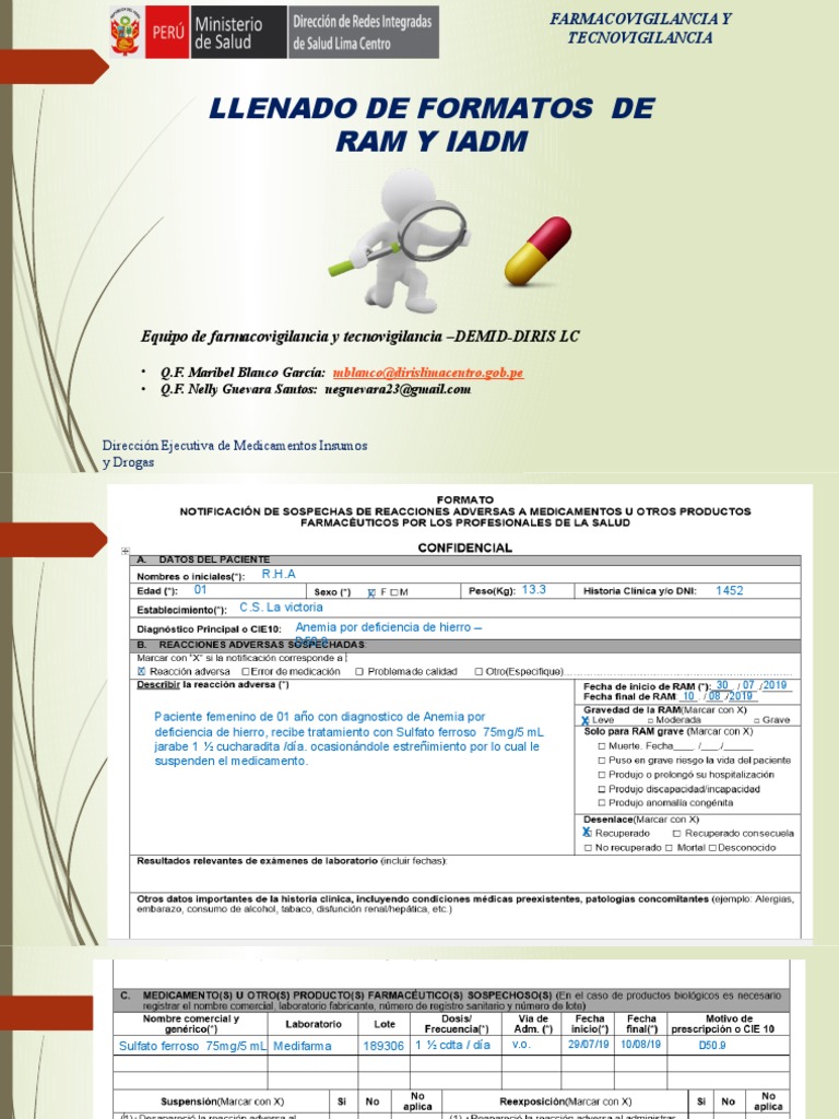 Llenado de Formatos Ram y Iadm | PDF | Especialidades Medicas | Farmacia
