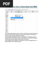 Run A Macro From A Drop Down List (VBA)