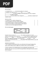 Worksheet 01: Software LAN Wi-Fi Attachments Virus Worm Resolves Anti