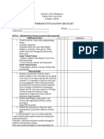 Checklist on Administering Enema