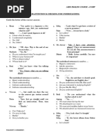 Formative Test 1 Asking For Attention & Checking For Understanding