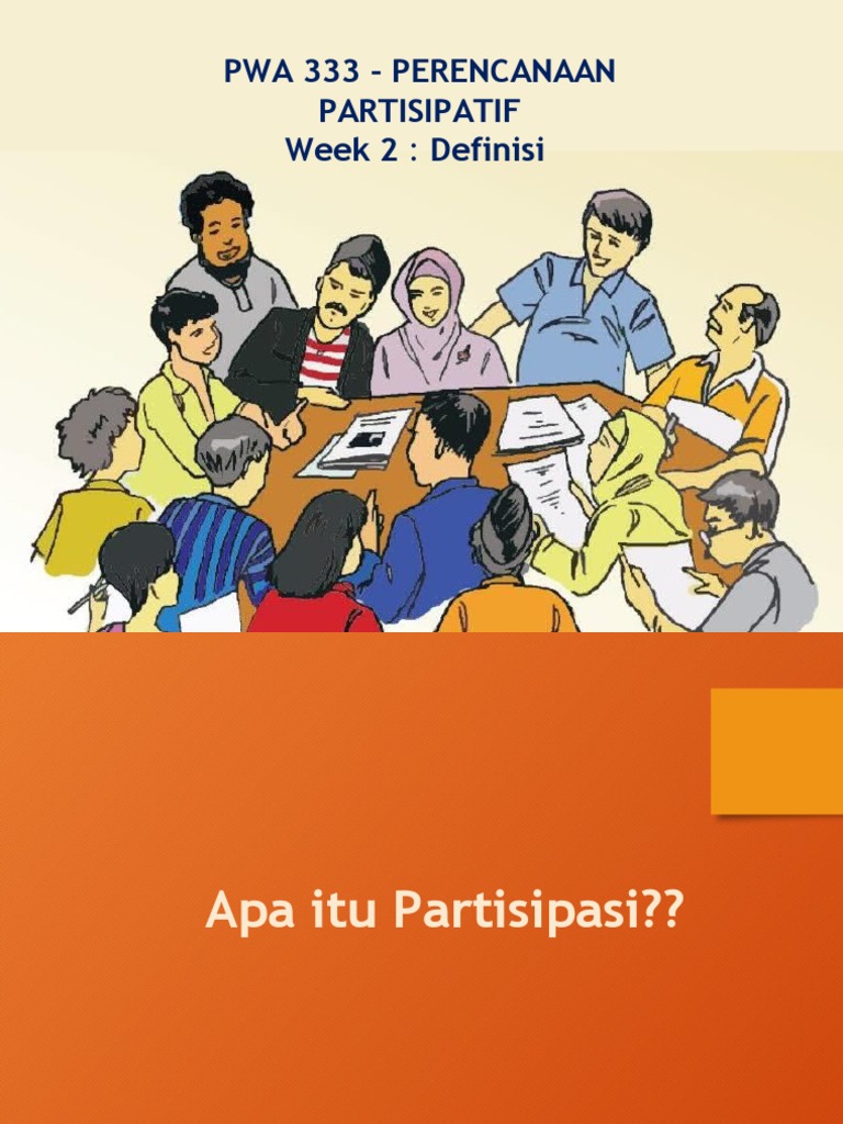 Week 2 - Perencanaan Partisipatif | PDF | Karier & Perkembangan | Ilmu ...