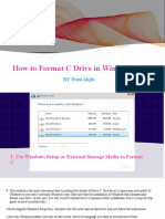 How To Format C Drive in Windows 10?: BY Team Ahjin