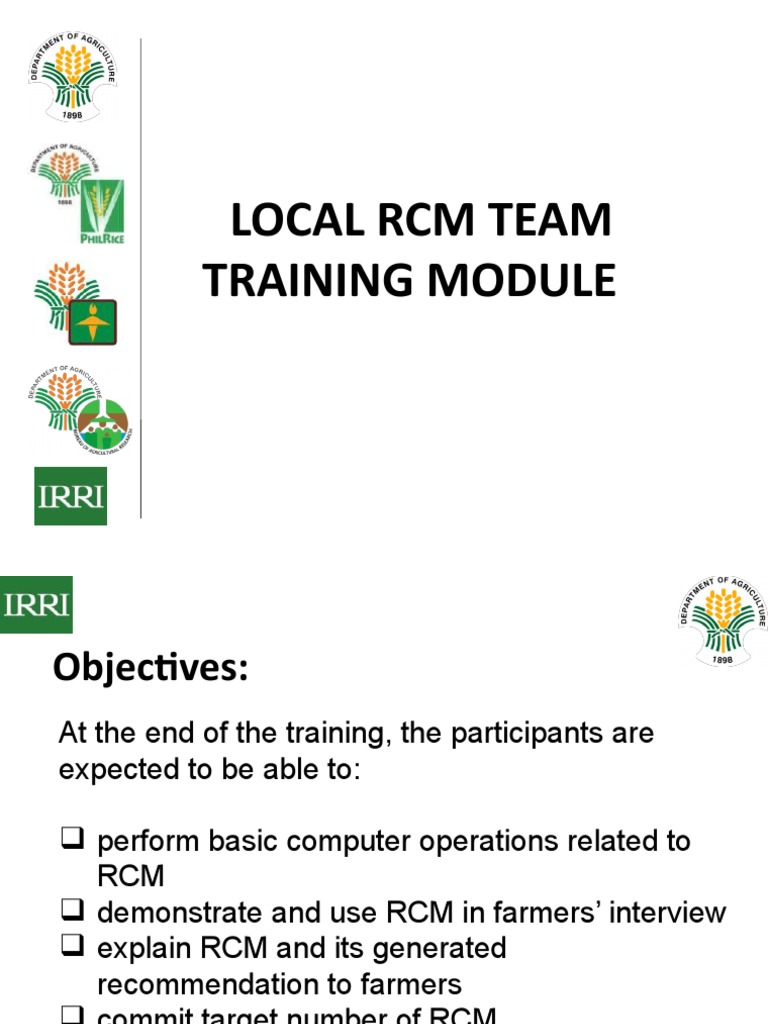 0 - Local RCM Team Module Outline v.01 | PDF | Technology & Engineering