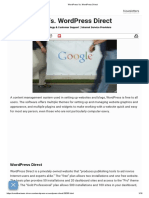 WordPress vs. WordPress Direct