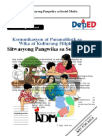 Komunikasyon at Pananaliksik Sa Wika at Kulturang Filipino