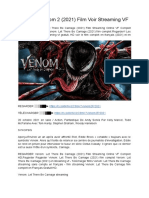 Venom 2 (2021) Complet en Gratuit Streaming VF Francais HD