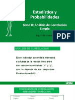 TEMA 8 - Correlación Lineal Simple - UCSM