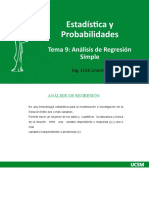 TEMA 9 - Regresión Lineal Simple - UCSM