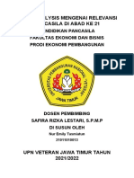 Makalah Swot Analysis Pancasila