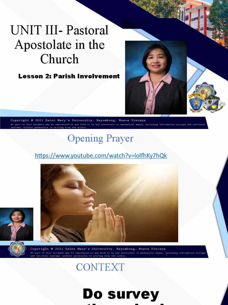 Parish Involvement for Youth Ministry | PDF | Catholic Church | Paul ...
