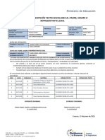 ACTA devolución DE TEXOS ESCOLARES 