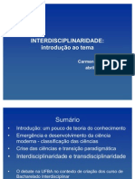 TEIXEIRA, Carmen - Interdisciplinaridade