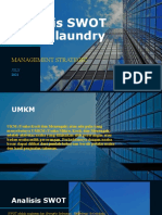 Analisis SWOT Usaha Laundry
